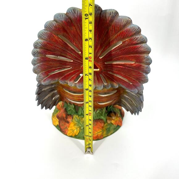 PartyLite P7592 Gobbler Tealight Holder Turkey Centerpiece 11" Tall in Box - Picture 10 of 10